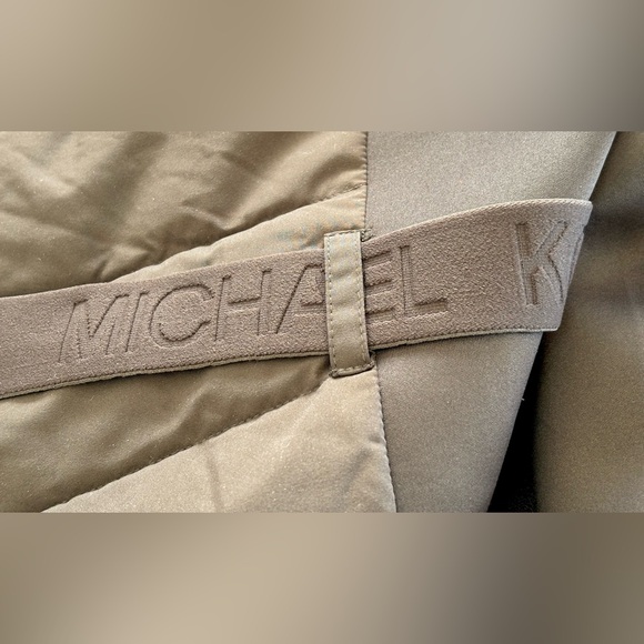 Michael Kors 💅✨ Chocolate Brown Belted MK Fur Puffer Jacket Designer Coat NWT - Picture 4 of 10